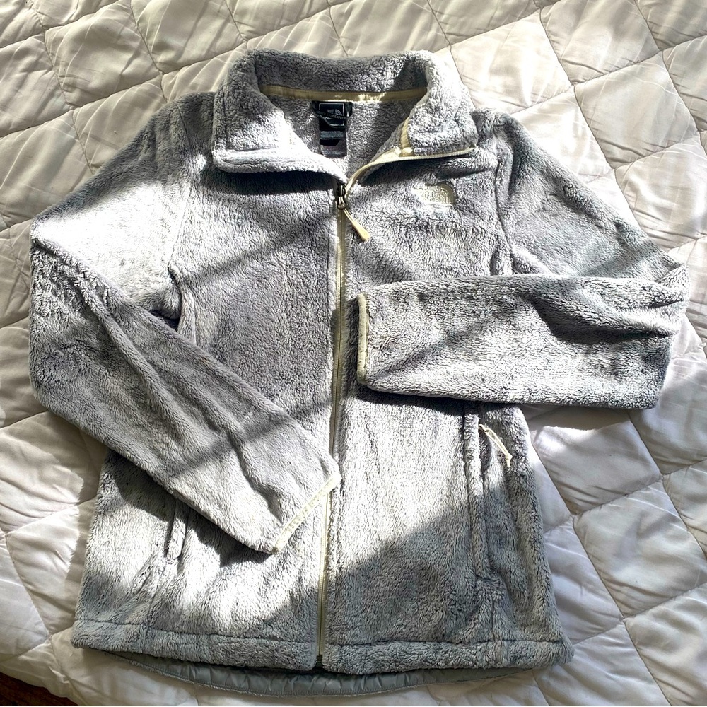 The North Face Gray Fleece Zip-Up Jacket